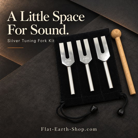 Angel Tuning Fork Set — 4096Hz, 4160Hz & 4225Hz with Mallet & Carry Bag