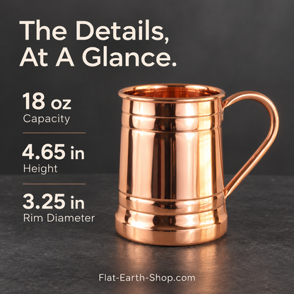 Pure Copper Moscow Mule Mug — Classic Tankard Design