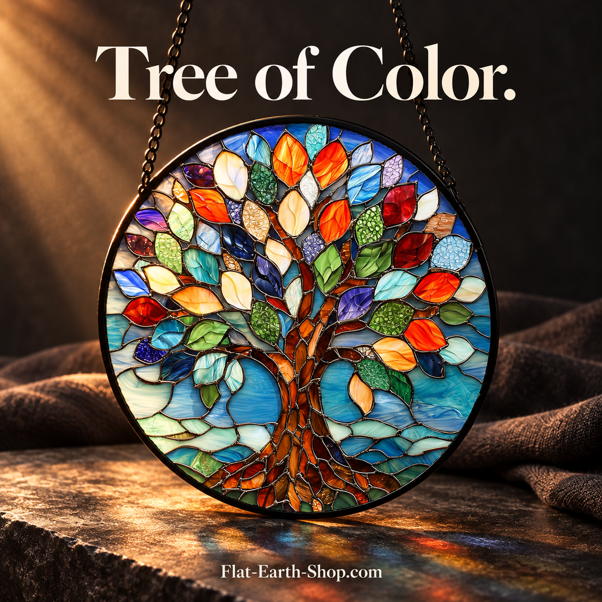 Tree of Color — dark studio photograph 2