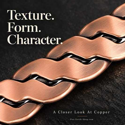 Twisted Copper Magnetic Cuff Bracelet