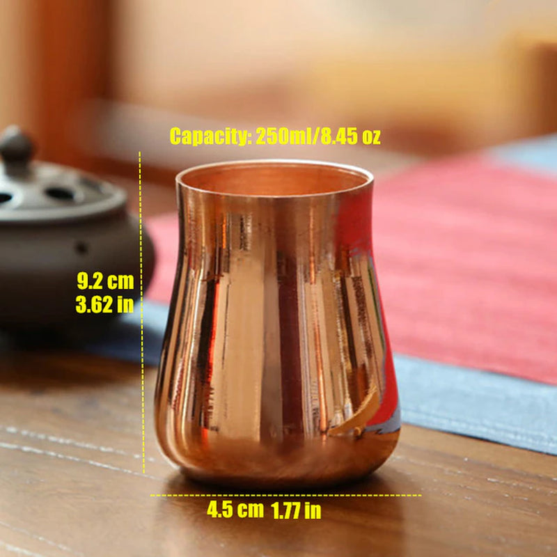 Handcrafted Pure Copper Beer Milk Mug Creative Vintage Thickened Moscow Water 350 Ml Breakfast Cup Moscow Drinkware Tableware