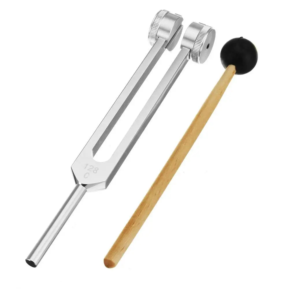 Precision Medical Tuning Fork Set with Chakra Hammer Ball - Sound Healing Therapy Instruments