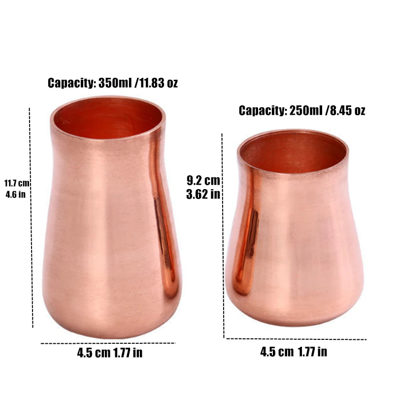 Handcrafted Pure Copper Beer Milk Mug Creative Vintage Thickened Moscow Water 350 Ml Breakfast Cup Moscow Drinkware Tableware