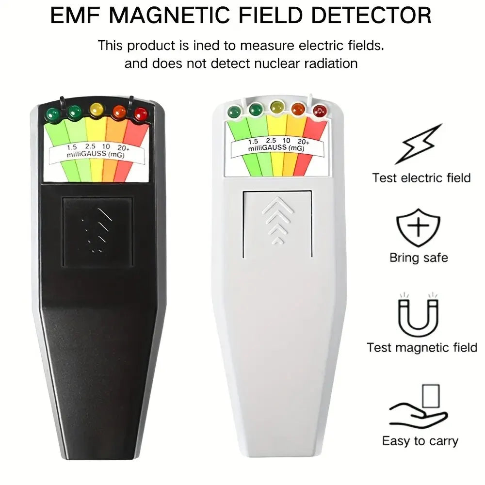 5-LED Professional EMF Meter Magnetic Field Detector - For All Your ...