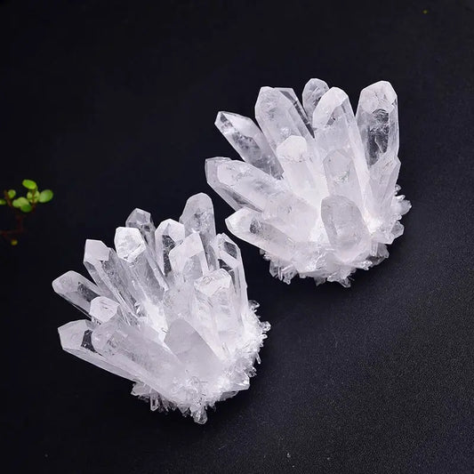 50-400G Natural White Crystal Cluster Quartz Crystal Health Healing Reiki Stone Raw Point Specimen Home Decor Raw Crystals