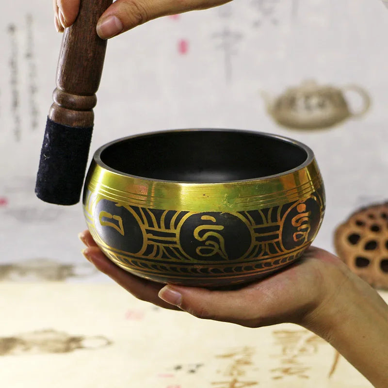 Nepal Tibetan Sing Bowl All Size Himalayan Buddhist Yoga Meditation Singing Bowl Fengshui