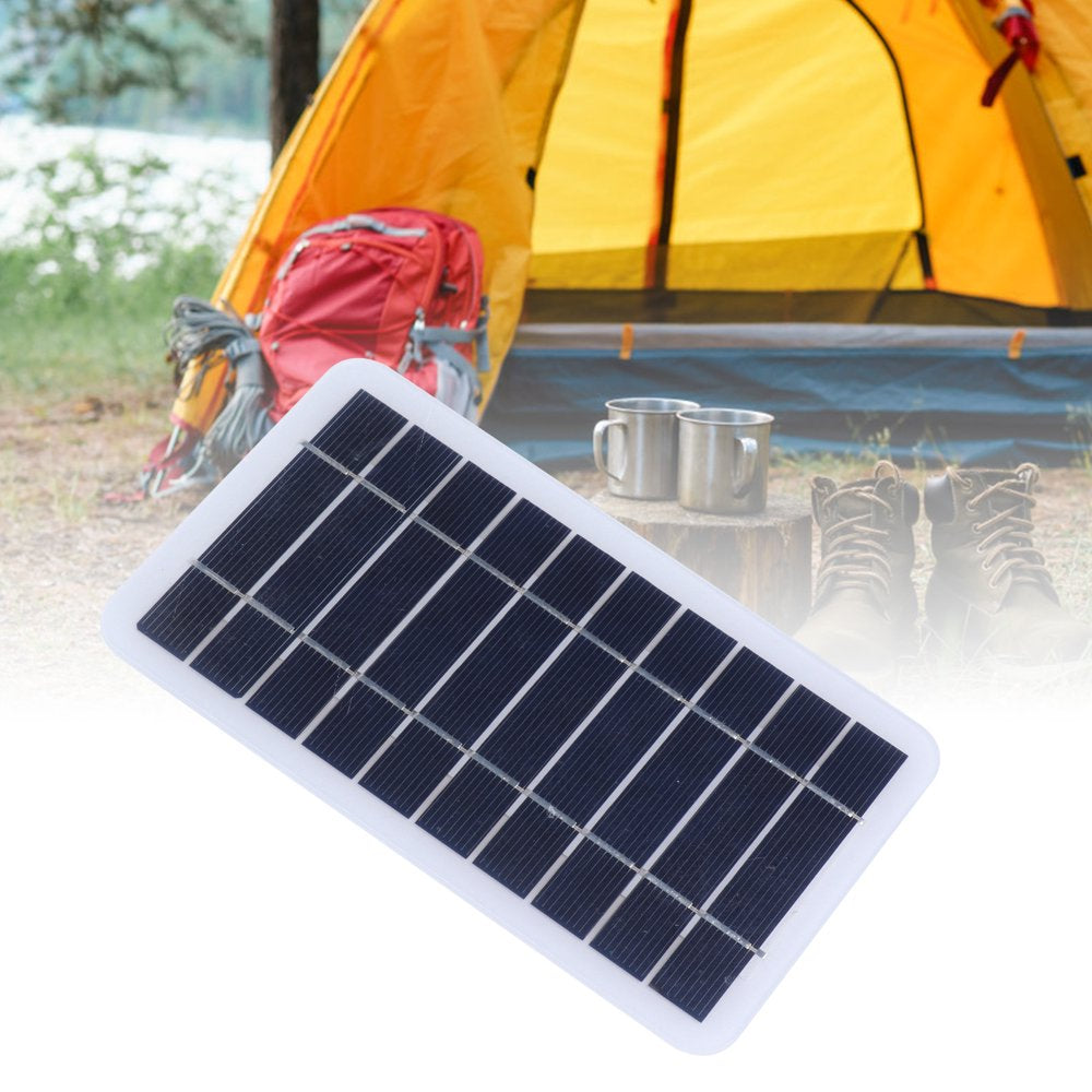 Solar Panel Charger,Solar Panel,2W 5V Polycrystalline Silicon Solar Panel Outdoor Solar Battery Charger Mobile Power Supply for Charging Mobile Phone