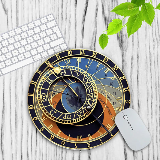 Computer Mat Earth Map round Carpet Table Mat Playmats Game Table Keyboard Gaming Mousepad Silicone Mat 