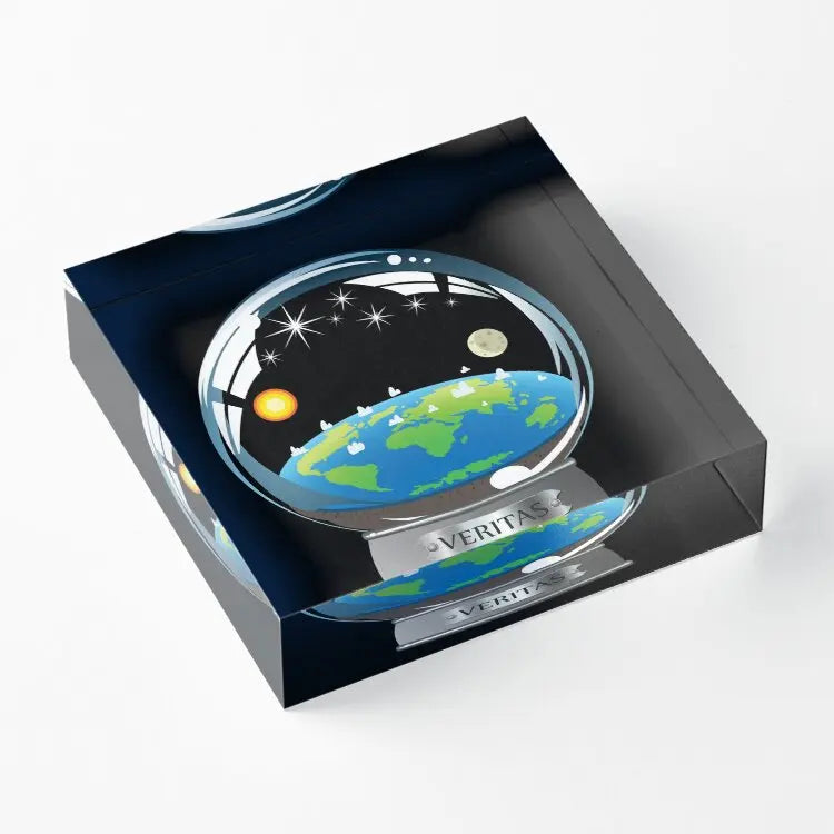 Flat Earth Snow Globe