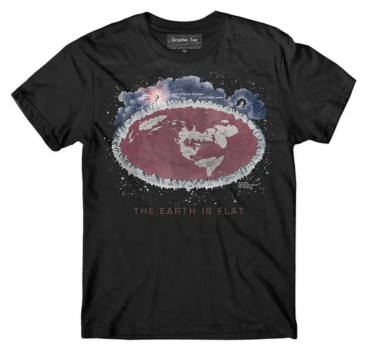 'Earth is Flat'  T-Shirt. Awesome printing!