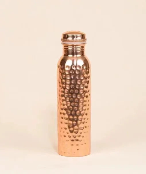 Artisan Crafted Pure Copper Water Bottle