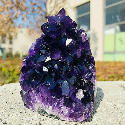 Large Natural Amethyst Geode Quartz Cluster Crystal Specimen Energy Healing