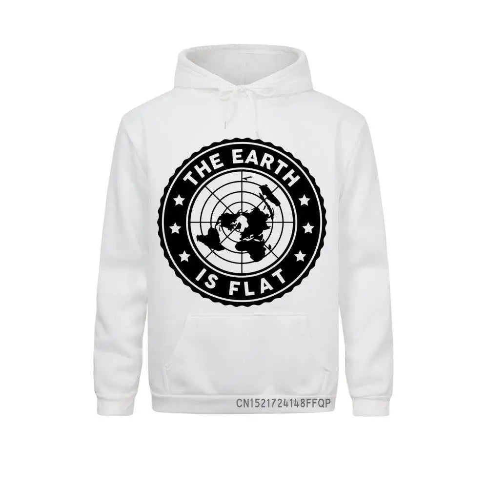 'The Earth Is Flat Earth'  Long Sleeves Hoodies 