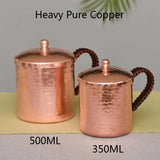 Premium Quality Moscow Mule Mug Hammered Cups Heavy Pure Copper Rose Gold 100% Handcrafted Pure Solid Copper Mugs