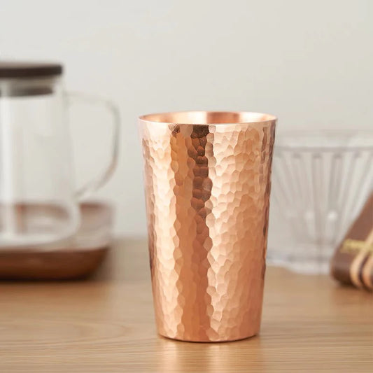 Pure Copper Cup for Coffee Powder Mugs Handcrafted Hammered Drinkware