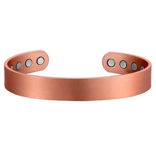 Pure Copper Magnetic Bracelet Men Arthritis Adjustable Magnets Women Cuff Therapy Health Energy Bangles