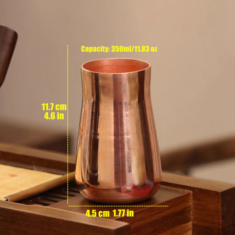 Handcrafted Pure Copper Beer Milk Mug Creative Vintage Thickened Moscow Water 350 Ml Breakfast Cup Moscow Drinkware Tableware