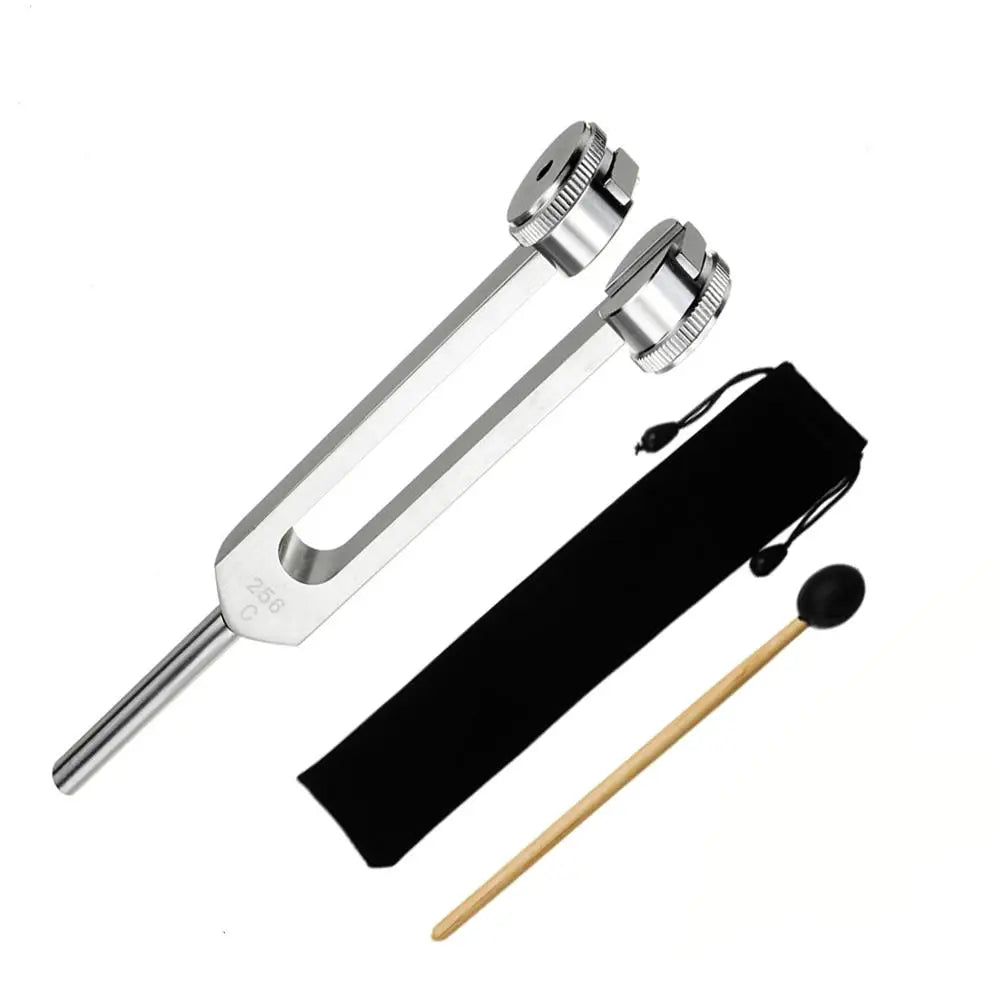 Precision Medical Tuning Fork Set with Chakra Hammer Ball - Sound Healing Therapy Instruments